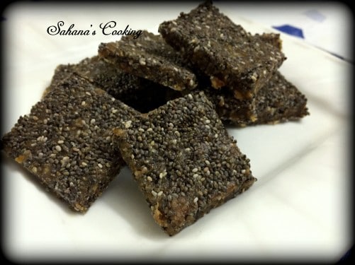 Chia Seeds Energy Bars- Perfect Food For Instant Energy! - Plattershare - Recipes, food stories and food enthusiasts
