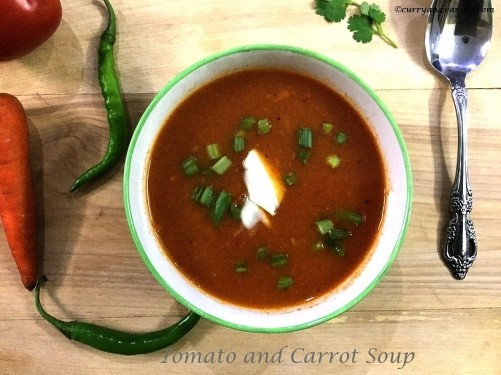 Healthy Tomato And Carrot Soup - Plattershare - Recipes, food stories and food lovers