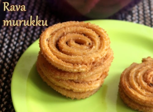Rava Murukku - Plattershare - Recipes, food stories and food enthusiasts