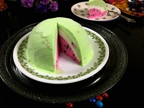 Watermelon Ice Cream Bombe - Plattershare - Recipes, Food Stories And Food Enthusiasts