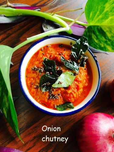 The Healthy Chutney: Onion Chutney - Plattershare - Recipes, Food Stories And Food Enthusiasts