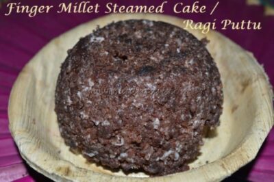 Ragi Puttu / Fingermillet Steamed Cake - Plattershare - Recipes, food stories and food lovers