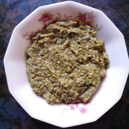Thankuni Paste (Centella Leaves) Bengali - Plattershare - Recipes, Food Stories And Food Enthusiasts