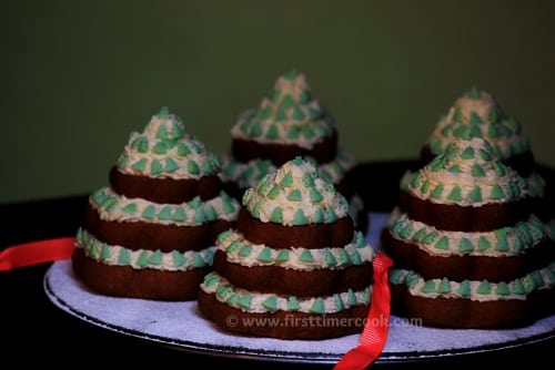 Eggless Christmas Tree Chocolate Cookies - Plattershare - Recipes, food stories and food enthusiasts
