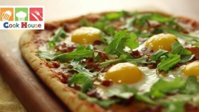 Healthy Breakfast Pizza Recipe - Plattershare - Recipes, Food Stories And Food Enthusiasts
