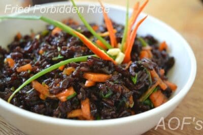 Fried Forbidden Rice (Easy Chinese Fried Rice Recipe With Black Rice ) - Plattershare - Recipes, food stories and food lovers