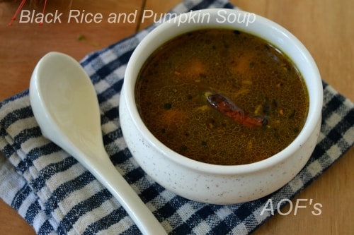 Black Rice And Pumpkin Soup (My Experiments With Ambila) - Plattershare - Recipes, Food Stories And Food Enthusiasts
