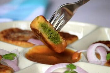 Peas Stuffed Aloo Tikki | Peas Stuffed Potato Patty - Plattershare - Recipes, food stories and food lovers