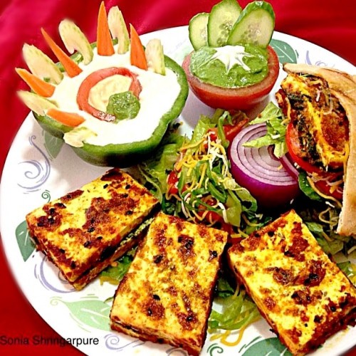 Grilled Minty Paneer - Plattershare - Recipes, food stories and food lovers