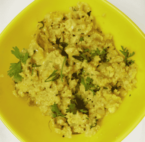 Lapsi ( Daliya ) Upma - Plattershare - Recipes, Food Stories And Food Enthusiasts