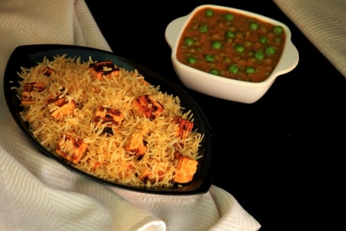 Paneer Tikka Fried Rice - Plattershare - Recipes, Food Stories And Food Enthusiasts