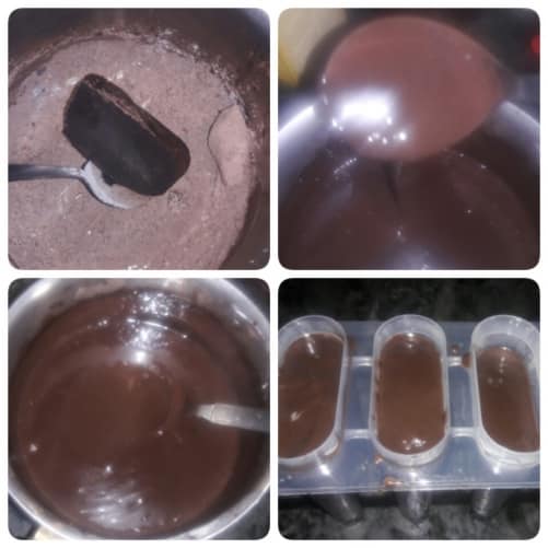 Choco Fudge Popsicles Valentines Day - Plattershare - Recipes, food stories and food enthusiasts