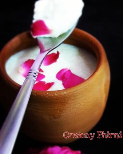 Creamy Phirni Valentines Day - Plattershare - Recipes, Food Stories And Food Enthusiasts