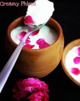 Creamy Phirni Valentines Day - Plattershare - Recipes, food stories and food lovers