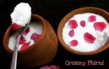 Creamy Phirni Valentines Day - Plattershare - Recipes, food stories and food lovers