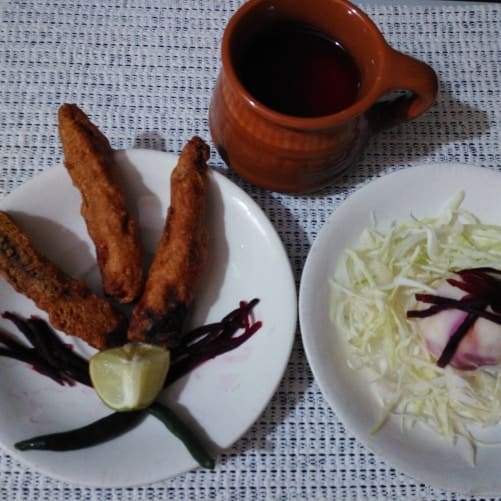 Baby Corn Fingers With Egg - Plattershare - Recipes, food stories and food lovers