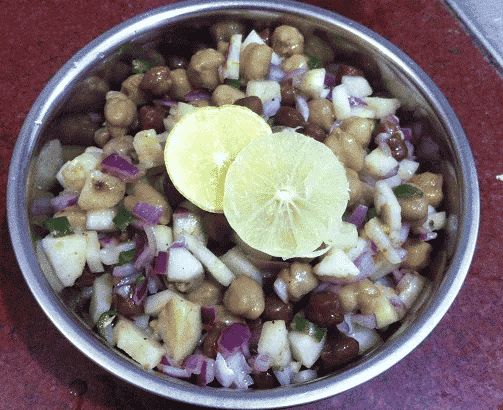 Chana Chaat Recipe- Chickpeas Salad Recipe - Plattershare - Recipes, food stories and food lovers