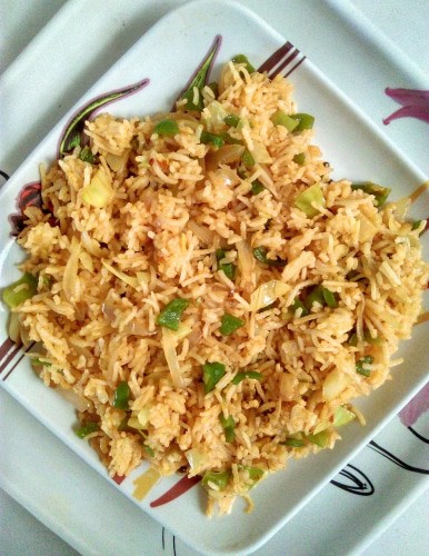 Schezwan Fried Rice - Plattershare - Recipes, Food Stories And Food Enthusiasts
