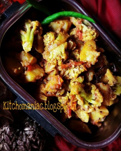 Tiffin Aloo Gobhi - Plattershare - Recipes, food stories and food lovers