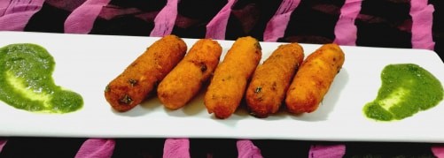 Golden Potato Banana Fingers - Plattershare - Recipes, Food Stories And Food Enthusiasts