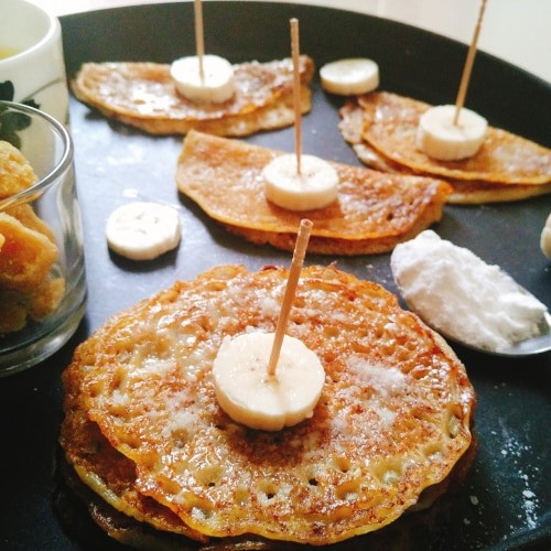 Kids Healthy Recipe - Gujarati Sweet Whole Wheat Pancakes/Meetha Pudla - Plattershare - Recipes, food stories and food enthusiasts