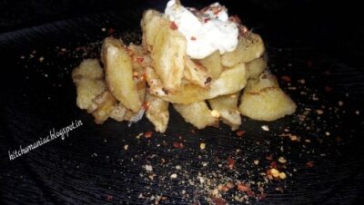 Crispy Apple Fries with Coriander-Mint Chutney: A Healthy Snack for Kids - Plattershare - Recipes, food stories and food lovers Crispy Apple Fries with Coriander-Mint Chutney: A Healthy Snack for Kids - Plattershare - Recipes, food stories and food lovers