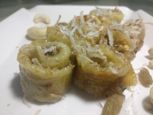 Banana Sweet Roll - Plattershare - Recipes, food stories and food lovers