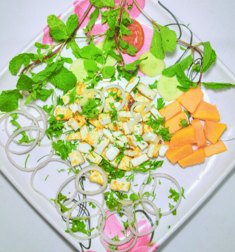 Paneer Papaya Salad - Plattershare - Recipes, food stories and food lovers
