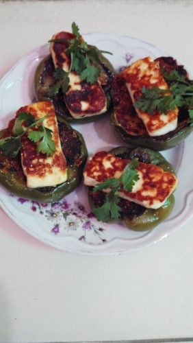 Stuffed Capsicum - Plattershare - Recipes, Food Stories And Food Enthusiasts