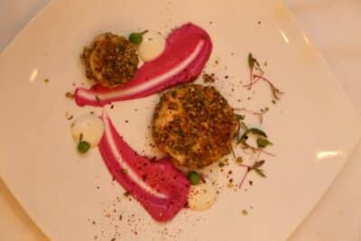 Dukkah Crusted Paneer With Creamy Beetroot - Plattershare - Recipes, food stories and food lovers