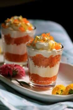 Motichoor Whipping Cream Parfait - Plattershare - Recipes, food stories and food lovers