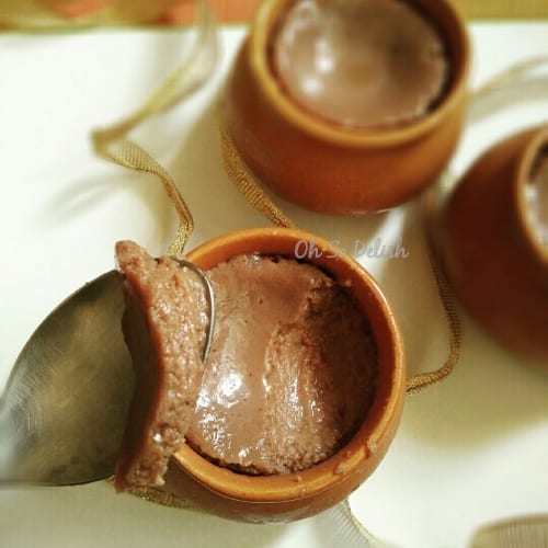 Bhapa Chocolate Mishti Doi (Baked Sweet Chocolate Yoghurt) - Plattershare - Recipes, Food Stories And Food Enthusiasts