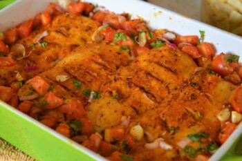 Grilled Tomato Chicken - Plattershare - Recipes, food stories and food lovers