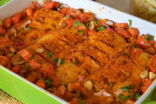 Grilled Tomato Chicken - Plattershare - Recipes, Food Stories And Food Enthusiasts