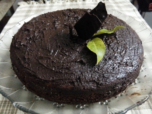 Eggless Butterless Choco Wheat Cake - Plattershare - Recipes, food stories and food lovers
