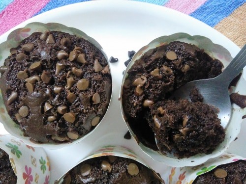 Whole-Wheat And Finger Millet Triple Chocolate Muffins - Plattershare - Recipes, Food Stories And Food Enthusiasts