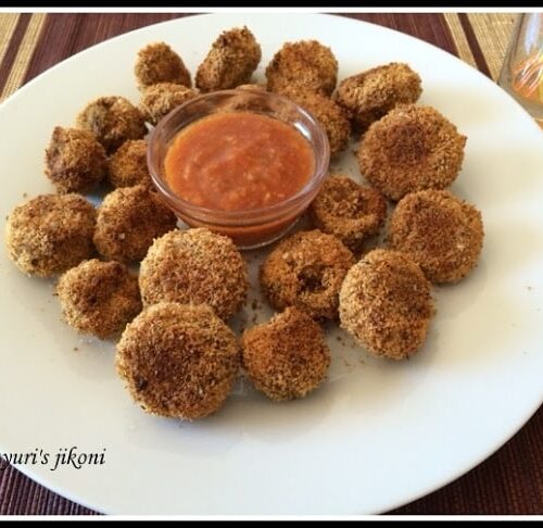 Baked Breaded Mushrooms - Plattershare - Recipes, food stories and food enthusiasts