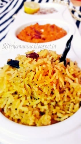 Puliodharai Biryani Rice - Plattershare - Recipes, food stories and food lovers