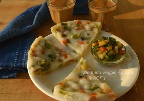 Steamed Veggie Appams - Plattershare - Recipes, Food Stories And Food Enthusiasts