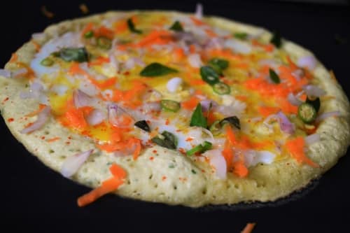 Desi Egg Pizza - Plattershare - Recipes, food stories and food enthusiasts