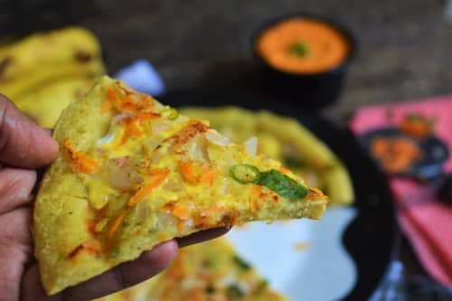 Desi Egg Pizza - Plattershare - Recipes, food stories and food enthusiasts