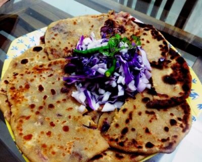 Purple Cabbage Stuffed Paratha(Purple Cabbage Stuffed Indian Flatbread) - Plattershare - Recipes, food stories and food lovers