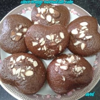 Eggless Choco Orange Marmalade Muffins - Plattershare - Recipes, food stories and food enthusiasts