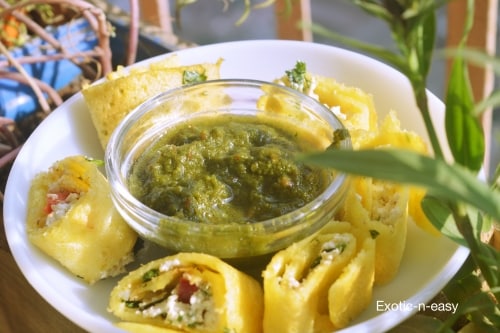Moong Chilla Roll - Plattershare - Recipes, food stories and food enthusiasts