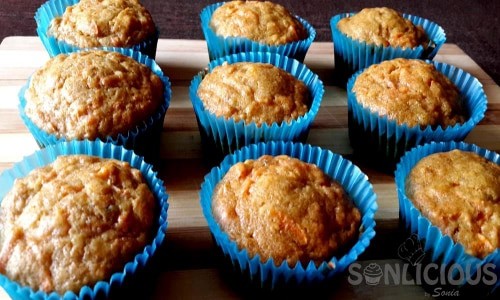Whole Wheat Carrot Date Muffins - Plattershare - Recipes, Food Stories And Food Enthusiasts
