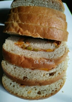 Chicken Salami Stuffed Swirl Bread - Plattershare - Recipes, food stories and food lovers
