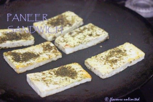 Quick Healthy Yummy Paneer Sandwiches - Plattershare - Recipes, food stories and food enthusiasts