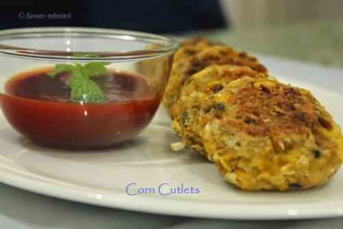 Corn Cutlets - Plattershare - Recipes, Food Stories And Food Enthusiasts