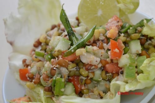 Sprouts And Peanut Salad - Plattershare - Recipes, Food Stories And Food Enthusiasts
