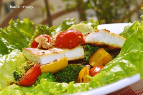 Grilled Paneer Salad - Plattershare - Recipes, Food Stories And Food Enthusiasts